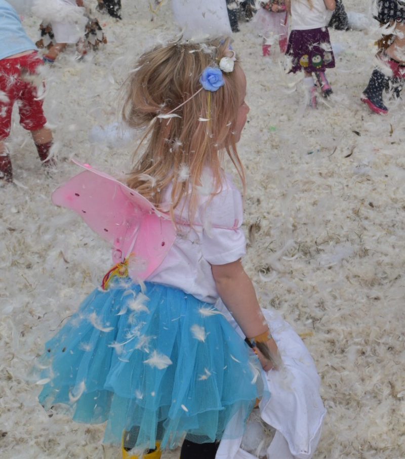 festival tips with kids, take fancy dress and pillows