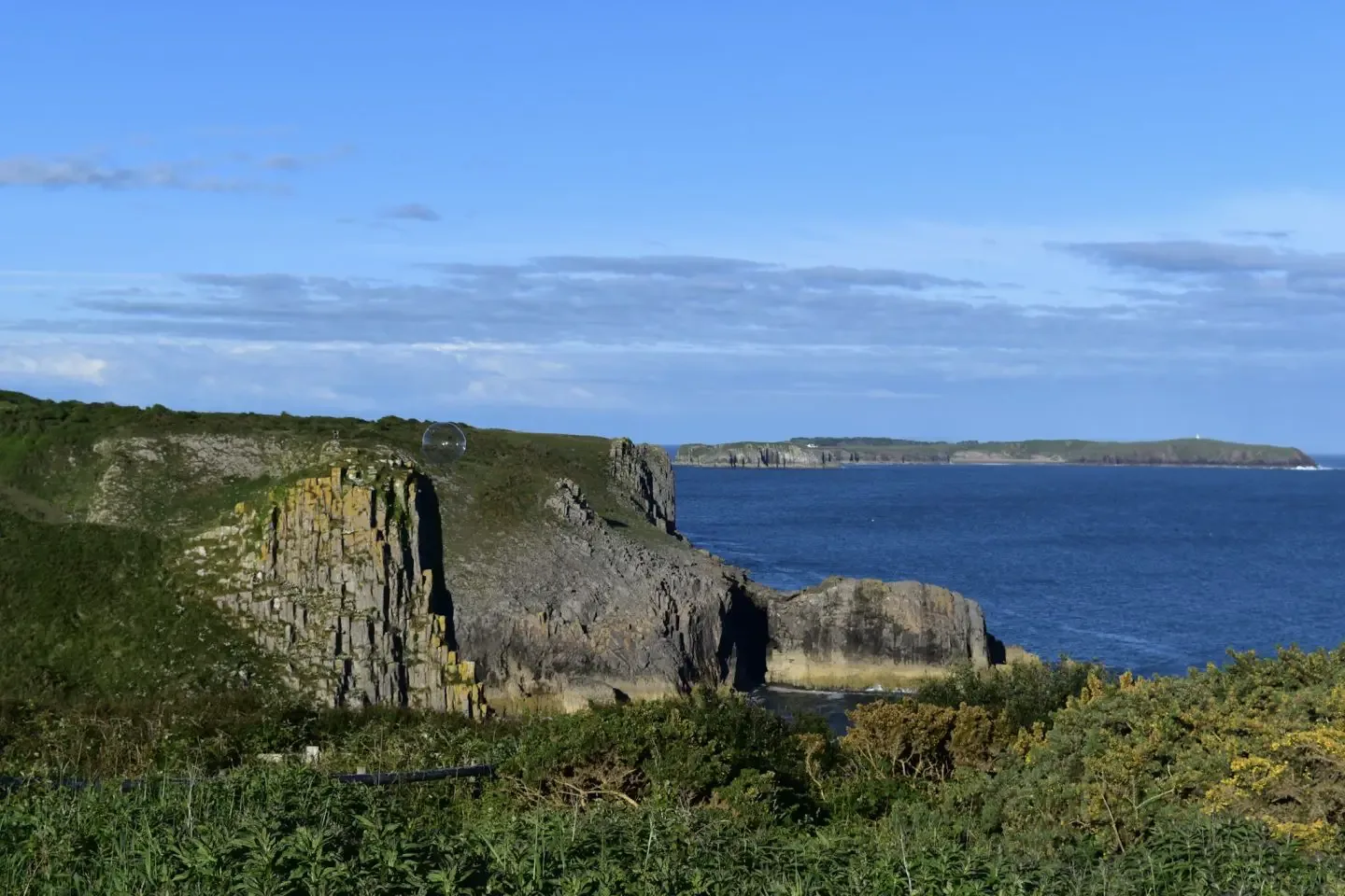 The beautiful coastline of Pembrokeshire with the rugged cliffs and picturesque views