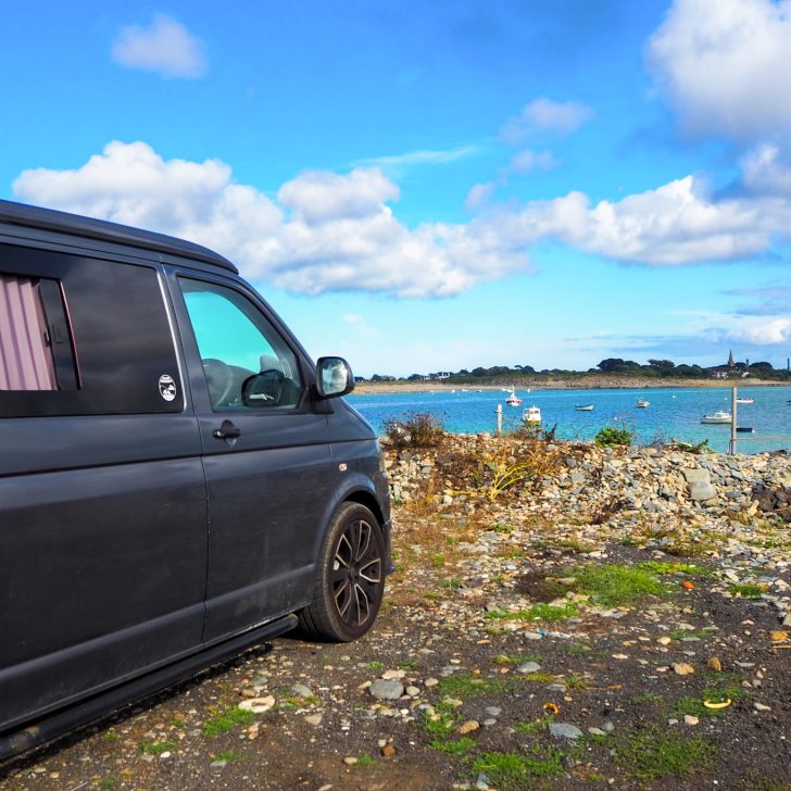 Guernsey in a campervan