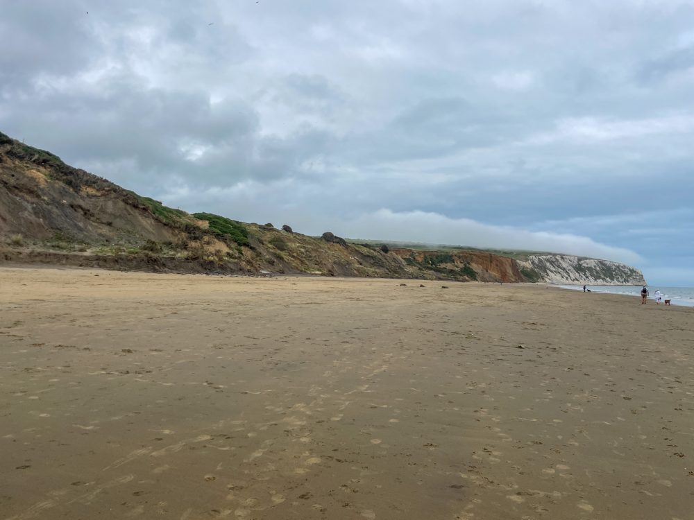 Where to find dinosaur footprints on the Isle of Wight - Yaverland beach
