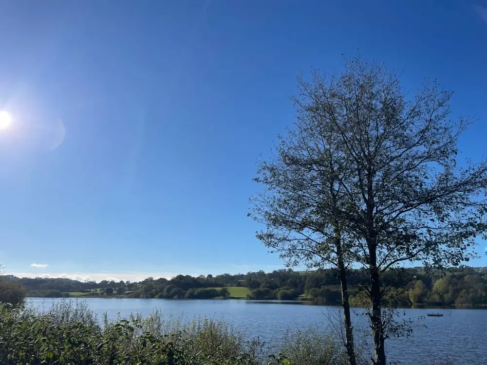 Family day out in Staffordshire walking Tittersworth Reservoir pushchair friendly walk
